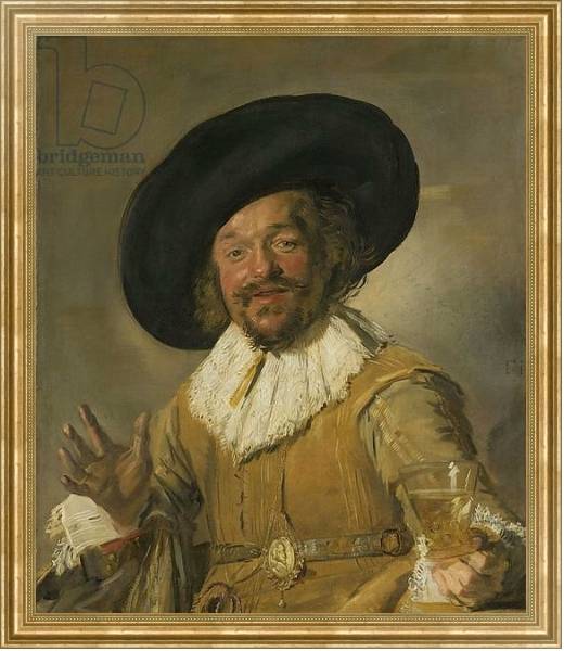 Постер The Merry Drinker, 1628-30 с типом исполнения На холсте в раме в багетной раме NA033.1.051