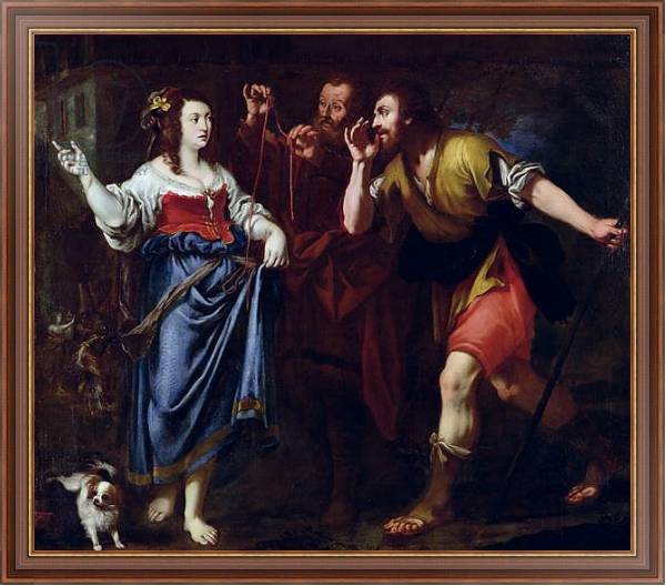 Постер Rahab and the Emissaries of Joshua с типом исполнения На холсте в раме в багетной раме 35-M719P-83