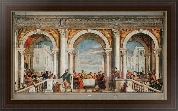 Постер The Feast in the House of Levi с типом исполнения На холсте в раме в багетной раме 1.023.151