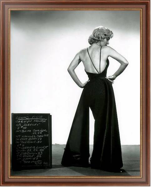 Постер Monroe, Marilyn (Gentlemen Prefer Blondes) 2 с типом исполнения На холсте в раме в багетной раме 35-M719P-83
