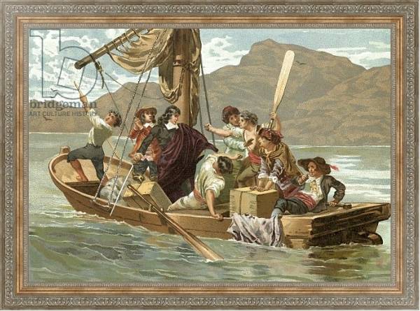 Постер Descartes and the boatmen of Elba с типом исполнения На холсте в раме в багетной раме 484.M48.310