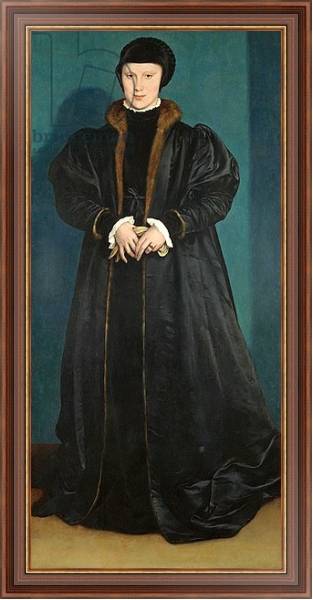 Постер Christina of Denmark Duchess of Milan, probably 1538 с типом исполнения На холсте в раме в багетной раме 35-M719P-83