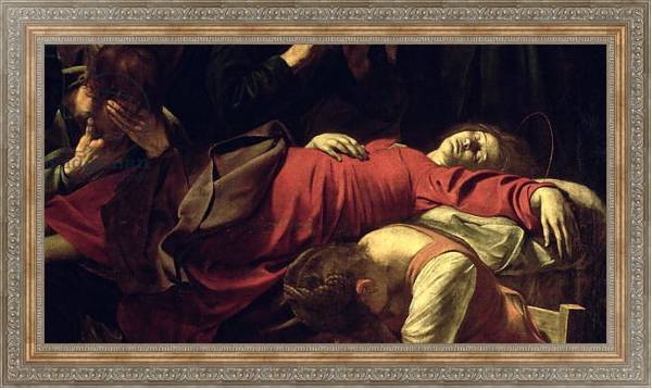 Постер The Death of the Virgin, 1605-06 2 с типом исполнения На холсте в раме в багетной раме 484.M48.310