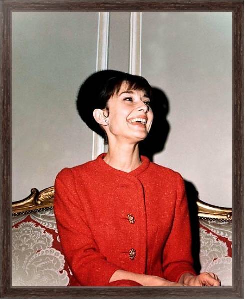 Постер Hepburn, Audrey 64 с типом исполнения На холсте в раме в багетной раме 221-02