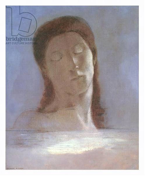 Постер The Closed Eyes, 1890 с типом исполнения На холсте в раме в багетной раме 221-03
