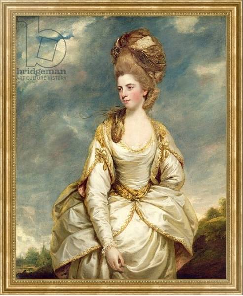 Постер Miss Sarah Campbell, 1777-78 с типом исполнения На холсте в раме в багетной раме NA033.1.051