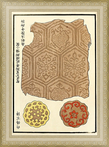 Постер Chinese prints pl.114 с типом исполнения Акварель в раме в багетной раме 484.M48.725