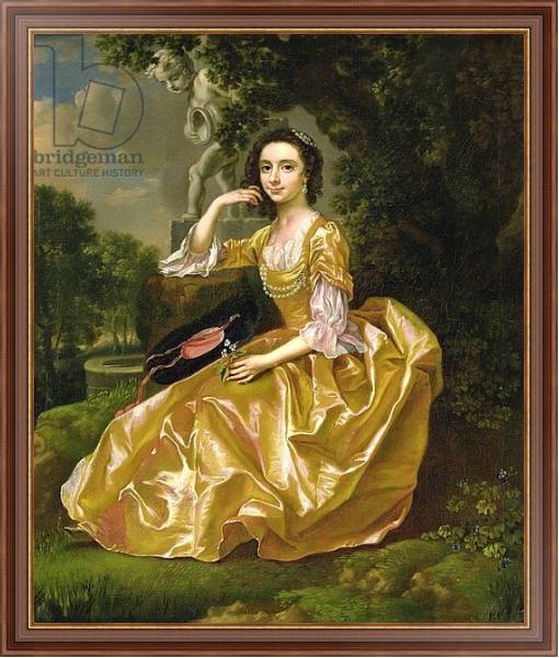 Постер Mrs Mary Chauncey, 1748 с типом исполнения На холсте в раме в багетной раме 35-M719P-83