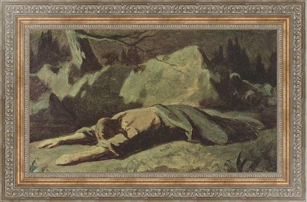 Постер Христос в Гефсиманском саду с типом исполнения На холсте в раме в багетной раме 484.M48.310