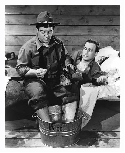 Постер Abbott & Costello (Buck Privates) с типом исполнения На холсте в раме в багетной раме 221-03