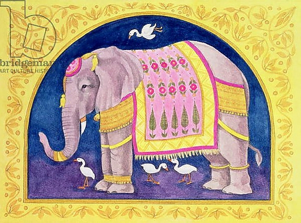 Постер Indian Elephant с типом исполнения На холсте без рамы