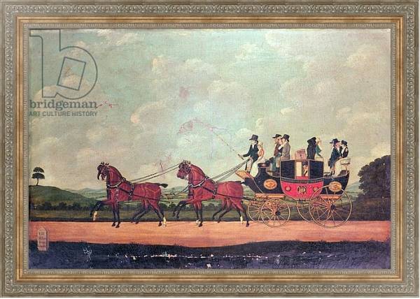 Постер The Dartford, Crayford and Bexley Stagecoach с типом исполнения На холсте в раме в багетной раме 484.M48.310