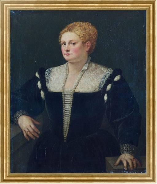 Постер Портрет женщины 14 с типом исполнения На холсте в раме в багетной раме NA033.1.051