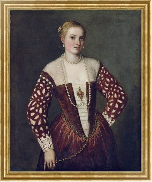 Постер Portrait of a Woman 7 с типом исполнения На холсте в раме в багетной раме NA033.1.051