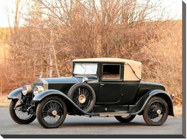 Постер Rolls-Royce 20 2-door Landau Coupe by Locke '1925 с типом исполнения На холсте без рамы