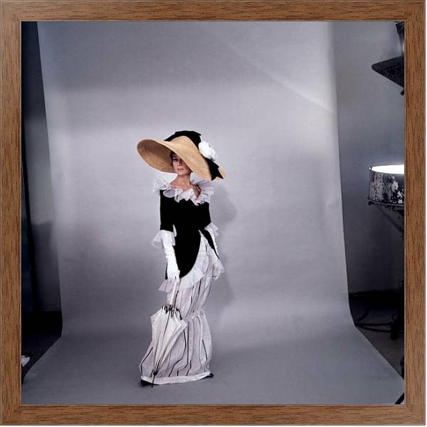 Постер Хепберн Одри 167 с типом исполнения На холсте в раме в багетной раме 1727.4310