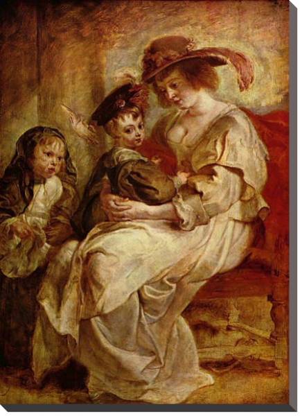 Постер Портрет Елены Фоурмен с двумя детьми с типом исполнения На холсте без рамы