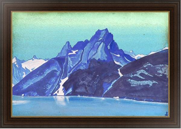 Постер Озеро Нагов. Кашмир с типом исполнения На холсте в раме в багетной раме 1.023.151