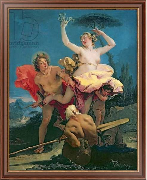 Постер Apollo and Daphne, c.1743-44 с типом исполнения На холсте в раме в багетной раме 35-M719P-83
