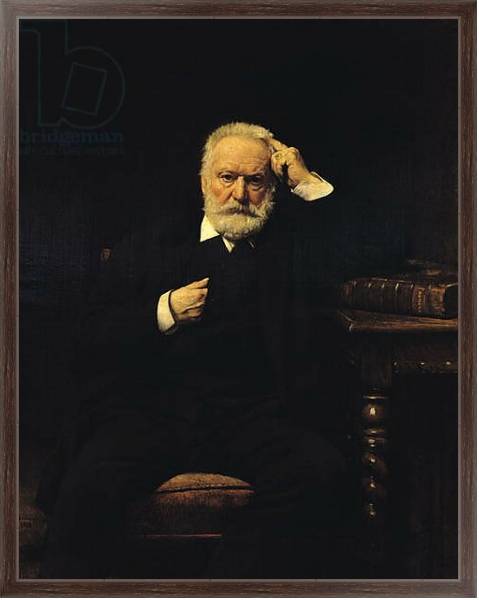 Постер Portrait of Victor Hugo 1879 с типом исполнения На холсте в раме в багетной раме 221-02