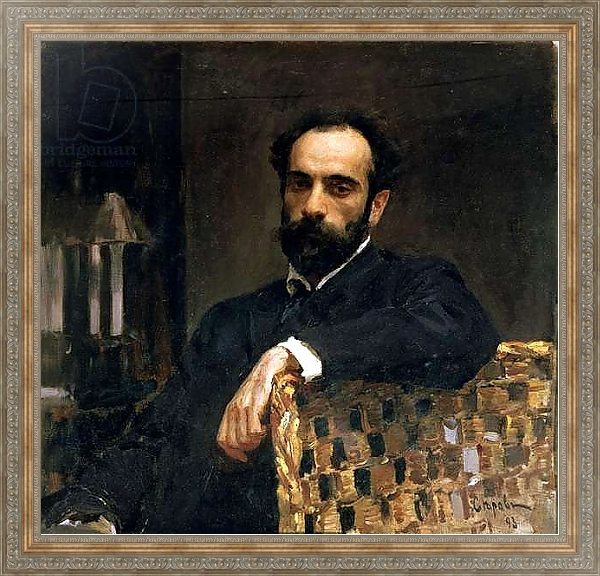 Постер Portrait of the artist Isaak Ilyich Levitan, 1893 1 с типом исполнения На холсте в раме в багетной раме 484.M48.310