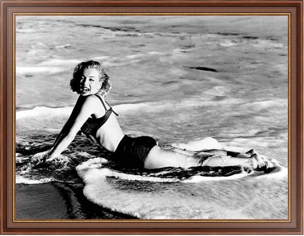 Постер Monroe, Marilyn 16 с типом исполнения На холсте в раме в багетной раме 35-M719P-83