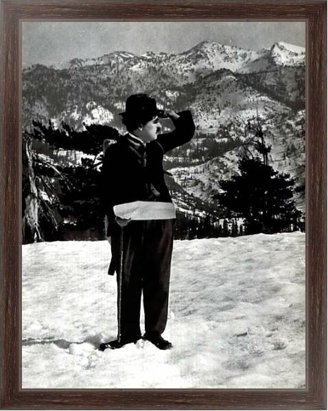 Постер Chaplin, Charlie (Gold Rush, The) с типом исполнения На холсте в раме в багетной раме 221-02