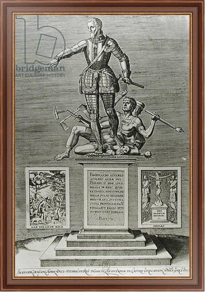 Постер Portrait Glorifying Ferdinand Alvarez of Toledo Duke of Alba с типом исполнения На холсте в раме в багетной раме 35-M719P-83