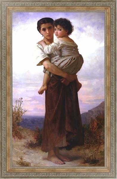 Постер Молодые цыганки с типом исполнения На холсте в раме в багетной раме 484.M48.310