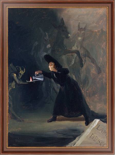 Постер A Scene from 'The Forcibly Bewitched' с типом исполнения На холсте в раме в багетной раме 35-M719P-83