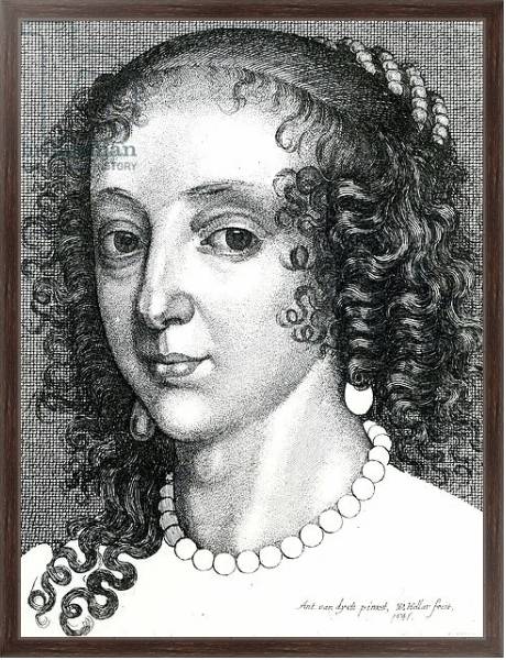Постер Queen Henrietta Maria, 1641 с типом исполнения На холсте в раме в багетной раме 221-02