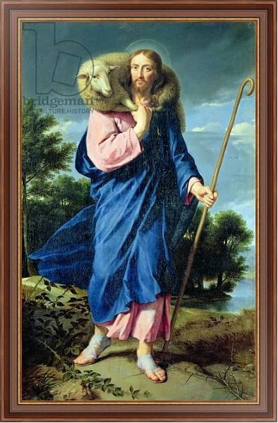 Постер The Good Shepherd, c.1650-60 с типом исполнения На холсте в раме в багетной раме 35-M719P-83
