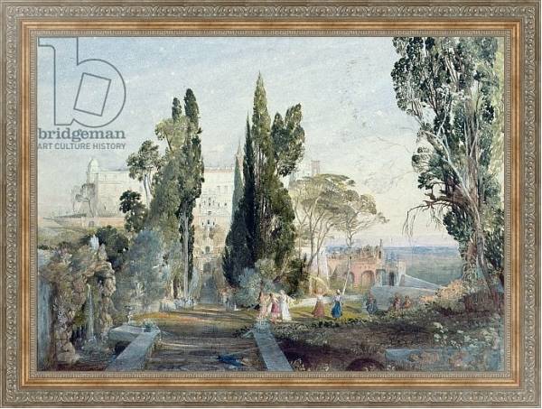 Постер The Villa d'Este, 19th century с типом исполнения На холсте в раме в багетной раме 484.M48.310