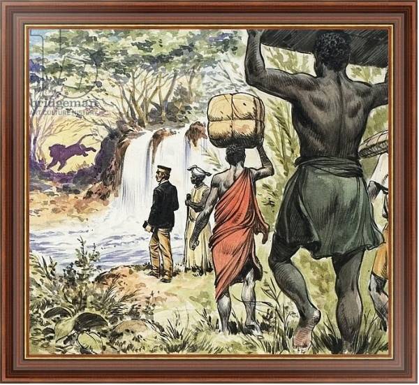 Постер Dr Livingstone in Africa 3 с типом исполнения На холсте в раме в багетной раме 35-M719P-83