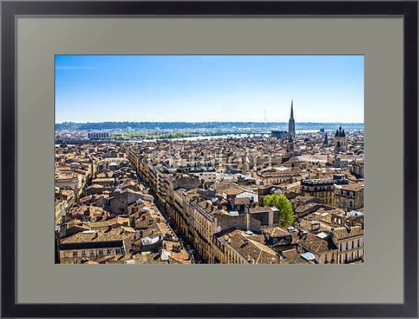 Постер Франция, Бордо. Старый город с типом исполнения Под стеклом в багетной раме 221-01