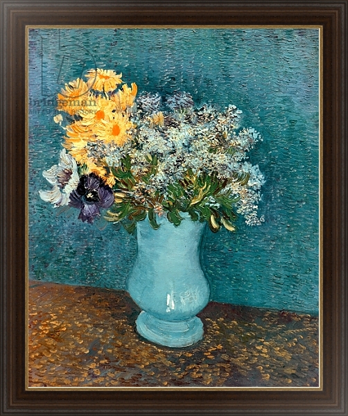 Постер Vase of Flowers, 1887 с типом исполнения На холсте в раме в багетной раме 1.023.151
