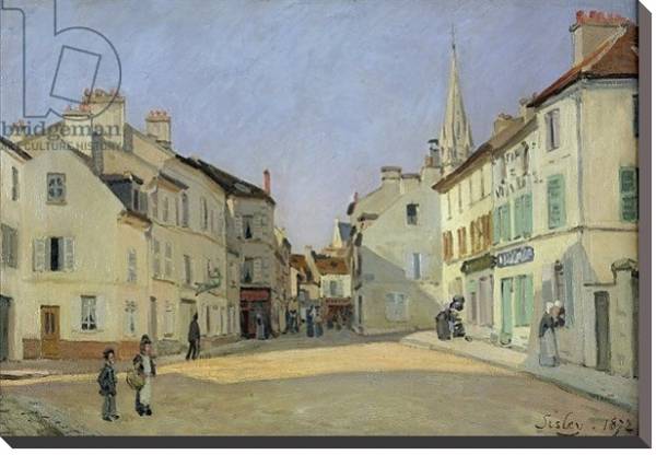 Постер Rue de la Chaussee at Argenteuil, 1872 с типом исполнения На холсте без рамы