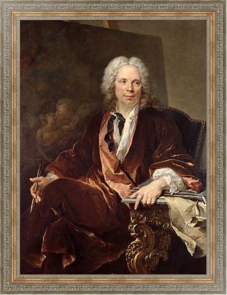 Постер Portrait of Louis Galloche 1734 с типом исполнения На холсте в раме в багетной раме 484.M48.310
