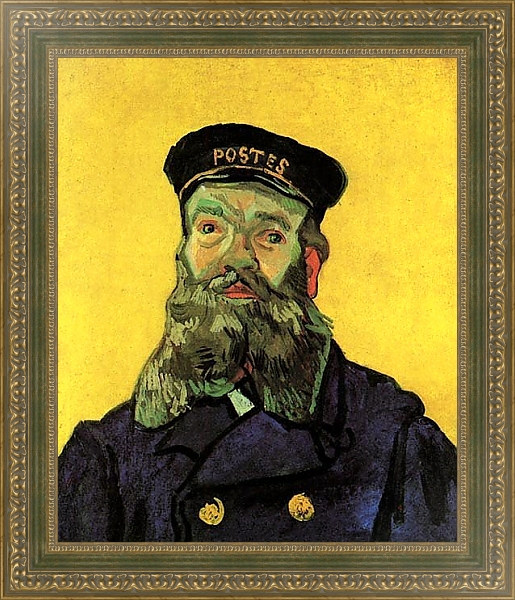 Постер Портрет почтальона Жозефа Рулена с типом исполнения На холсте в раме в багетной раме 484.M48.640