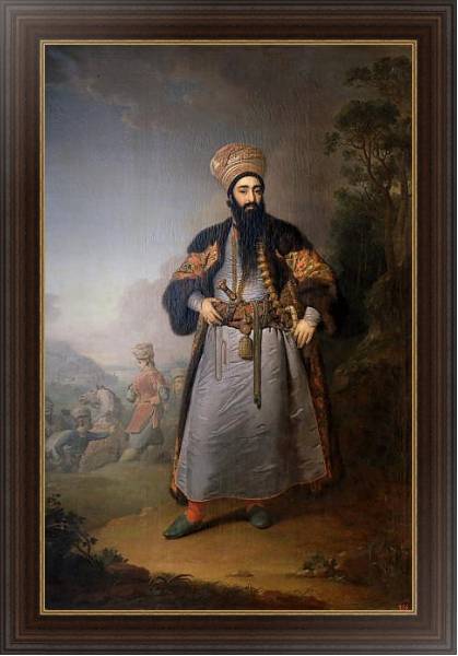 Постер Портрет Муртазы-Кули-хана с типом исполнения На холсте в раме в багетной раме 1.023.151
