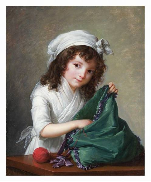 Постер Мадемуазель Брогниарт с типом исполнения На холсте в раме в багетной раме 221-03