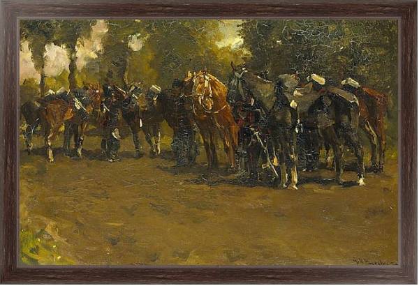 Постер Rustende cavalerie с типом исполнения На холсте в раме в багетной раме 221-02