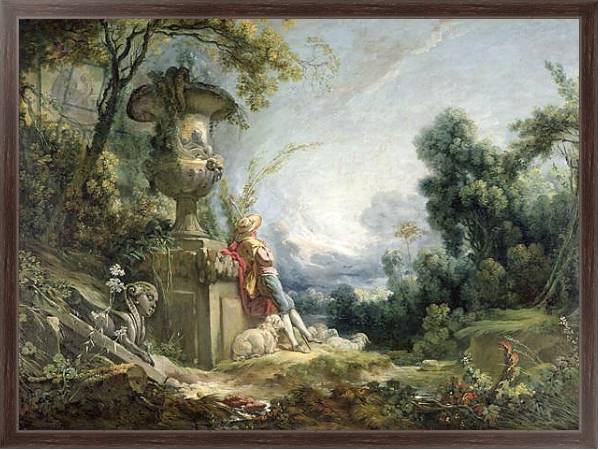 Постер Pastoral Scene, or Young Shepherd in a Landscape с типом исполнения На холсте в раме в багетной раме 221-02