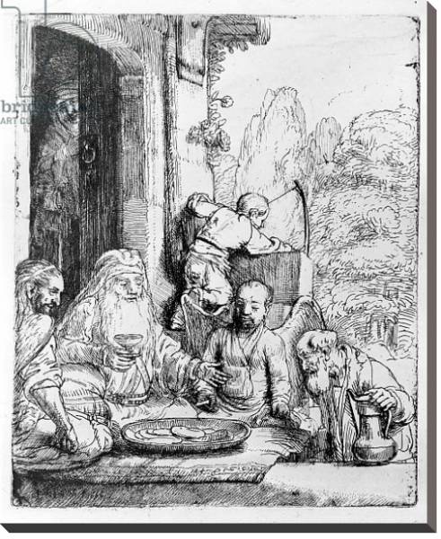 Постер Abraham entertaining the angels, 1656 с типом исполнения На холсте без рамы