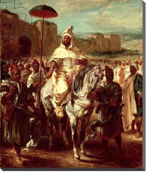 Постер Abd Ar-Rahman, Sultan of Morocco, 1845 с типом исполнения На холсте без рамы