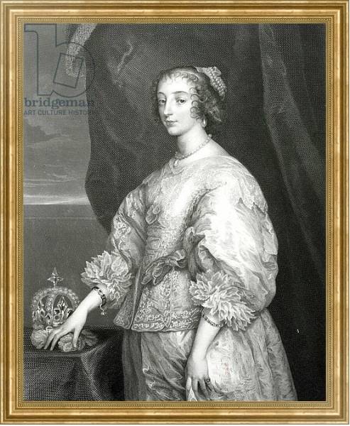 Постер Queen Henrietta Maria, 1851 с типом исполнения На холсте в раме в багетной раме NA033.1.051