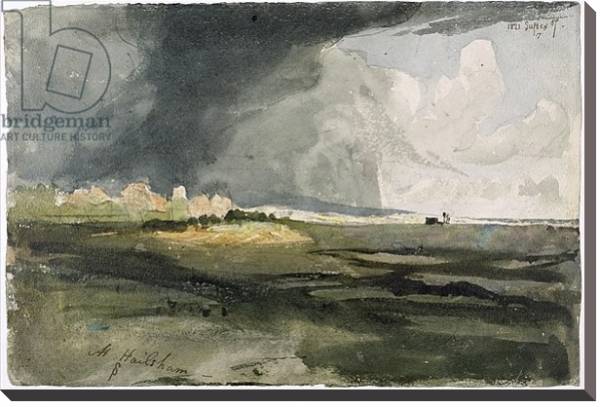 Постер At Hailsham, Sussex: A Storm Approaching, 1821 с типом исполнения На холсте без рамы