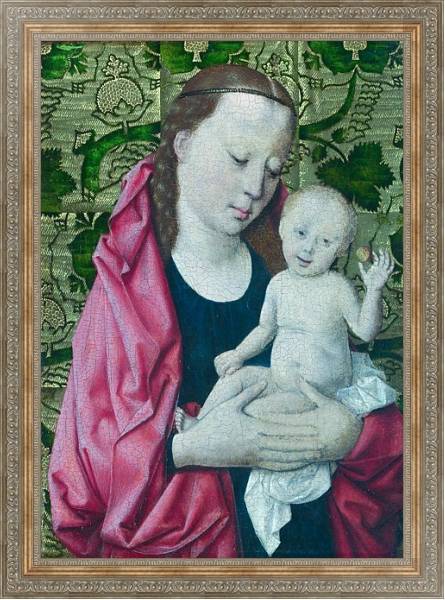 Постер Дева Мария с младенцем 17 с типом исполнения На холсте в раме в багетной раме 484.M48.310