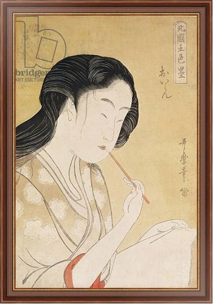 Постер Portrait of a Woman 9 с типом исполнения На холсте в раме в багетной раме 35-M719P-83