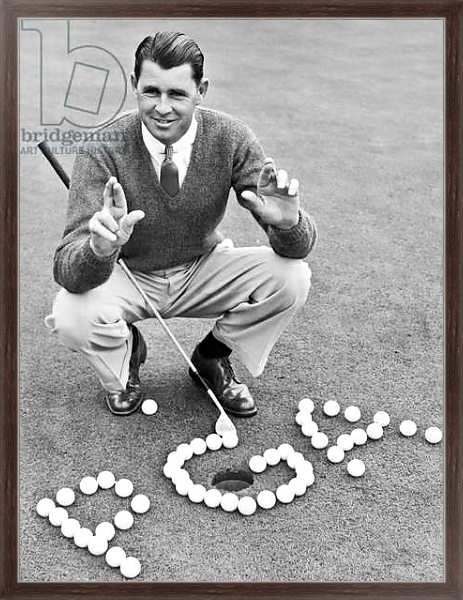 Постер Golf Champion Picard, Hershey, Pennsylvania, USA, 1940 с типом исполнения На холсте в раме в багетной раме 221-02